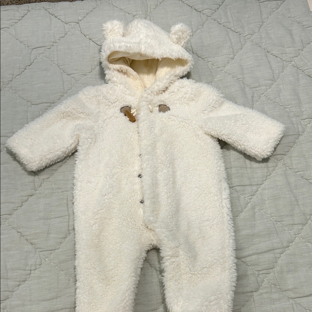 Janie and Jack Faux Fur One-Piece